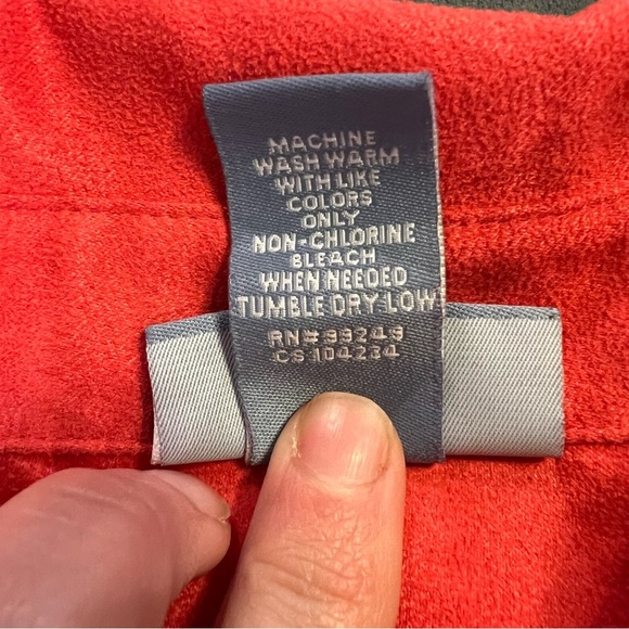 Liz & Me Plus Size Red Blouse - Picture 3 of 4